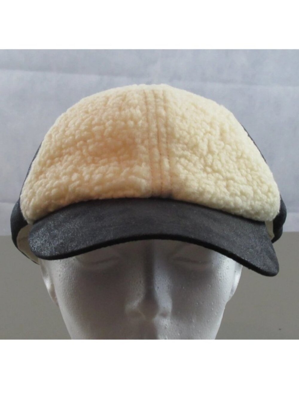 Collection XIIX Faux Shearling Trim Baseball Cap, Black, One Size